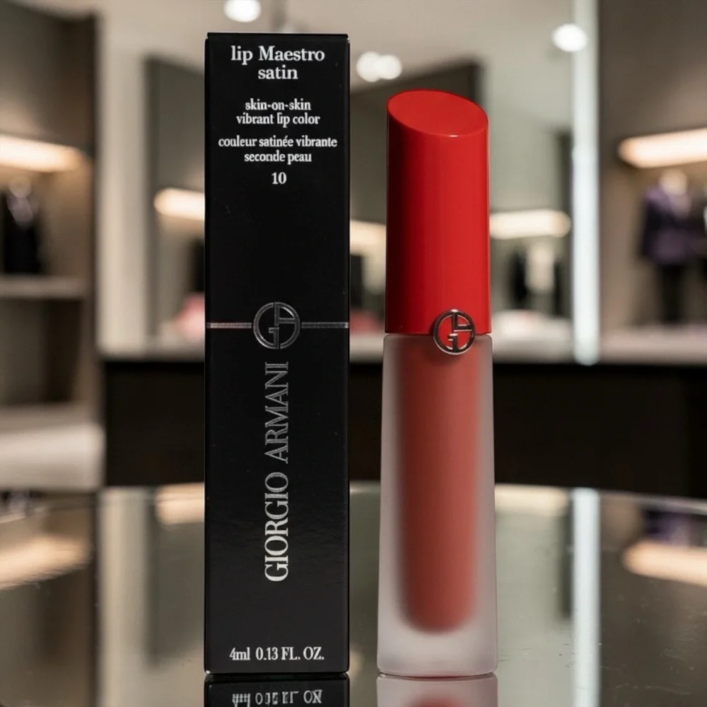 Giorgio Armani Lip Maestro Satin 10 In Love Lipstick NIB - Picture 1 of 11